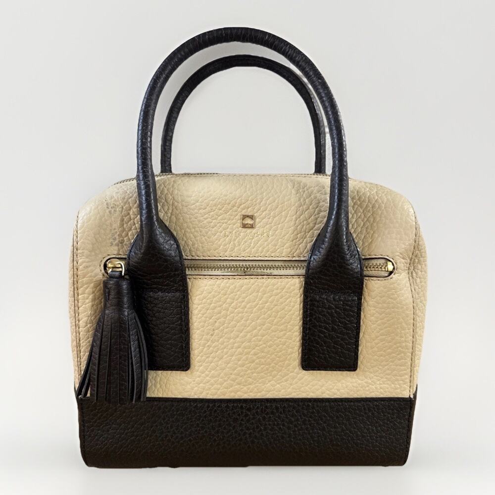 Kate Spade Southport Ave Alessa Colorblock Leather Satchel - Minimalist Luxury
